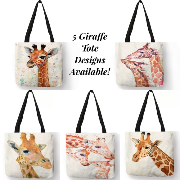 Eco-Friendly Giraffe Folding Tote Bag - Picture 11 of 11